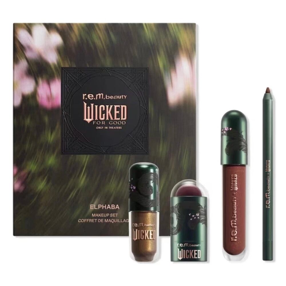 New REM r.e.m. Beauty Wicked for Good ELPHABA MAKEUP SET 4 full size